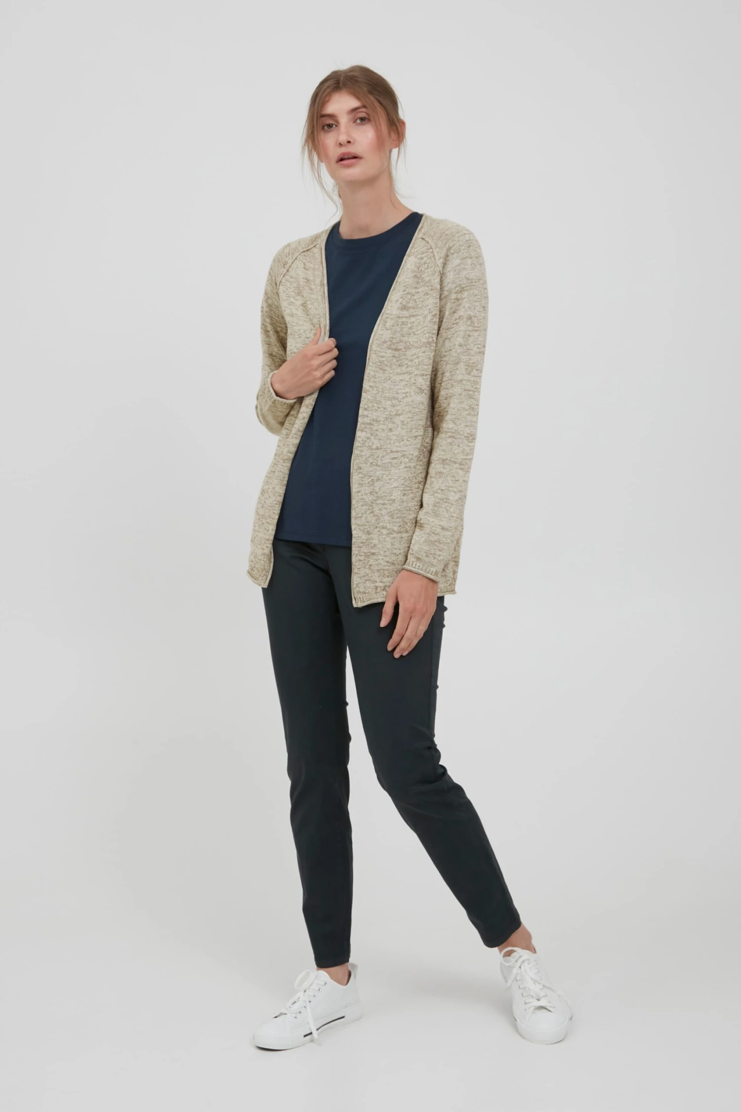 OXMO Strickjacken Strickjacke Danila Frauen Offwhite 3 OXMO Strickjacken Strickjacke Danila Frauen Offwhite – Bild 3