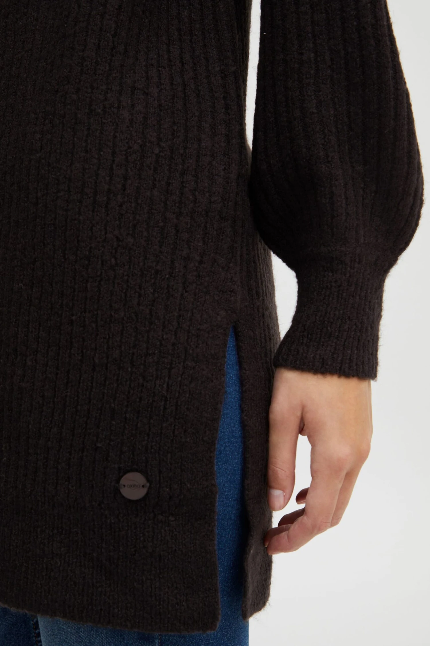 OXMO Kapuzenpullover Pullover Norma Frauen Schwarz 5 OXMO Kapuzenpullover Pullover Norma Frauen Schwarz – Bild 5