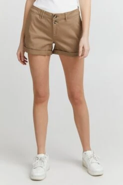 OXMO Shorts Regular Chinoshorts Piera Frauen Beige -OXMO Verkaufs-Shop 88812221bd7b4d8933bc3c930af85e45