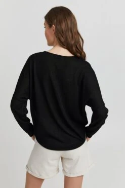 OXMO Basic Pullover Strickpullover Katla Frauen Schwarz 9 OXMO Basic Pullover Strickpullover Katla Frauen Schwarz -OXMO Verkaufs-Shop 88a8d40ff5295587da9e6041c9e9b557