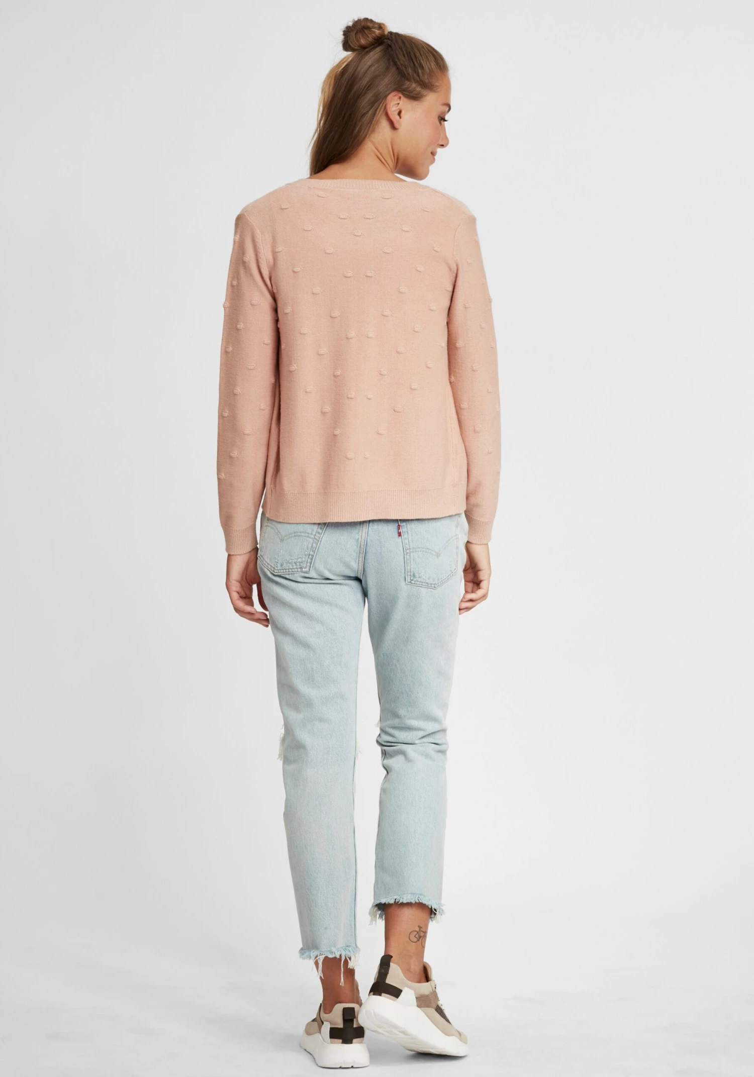 OXMO Strickjacken Strickjacke Kalotta Frauen Pink / Rosa / Altrosa 4 OXMO Strickjacken Strickjacke Kalotta Frauen Pink / Rosa / Altrosa – Bild 4