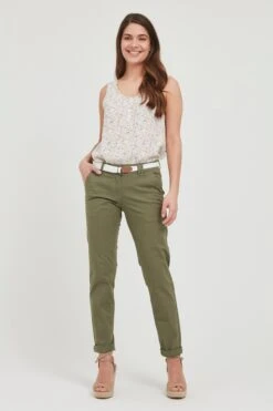 OXMO Chinos Slimfit Hose Chakira Frauen Khaki -OXMO Verkaufs-Shop 8956433381fbe7456520d304c65c4a4d