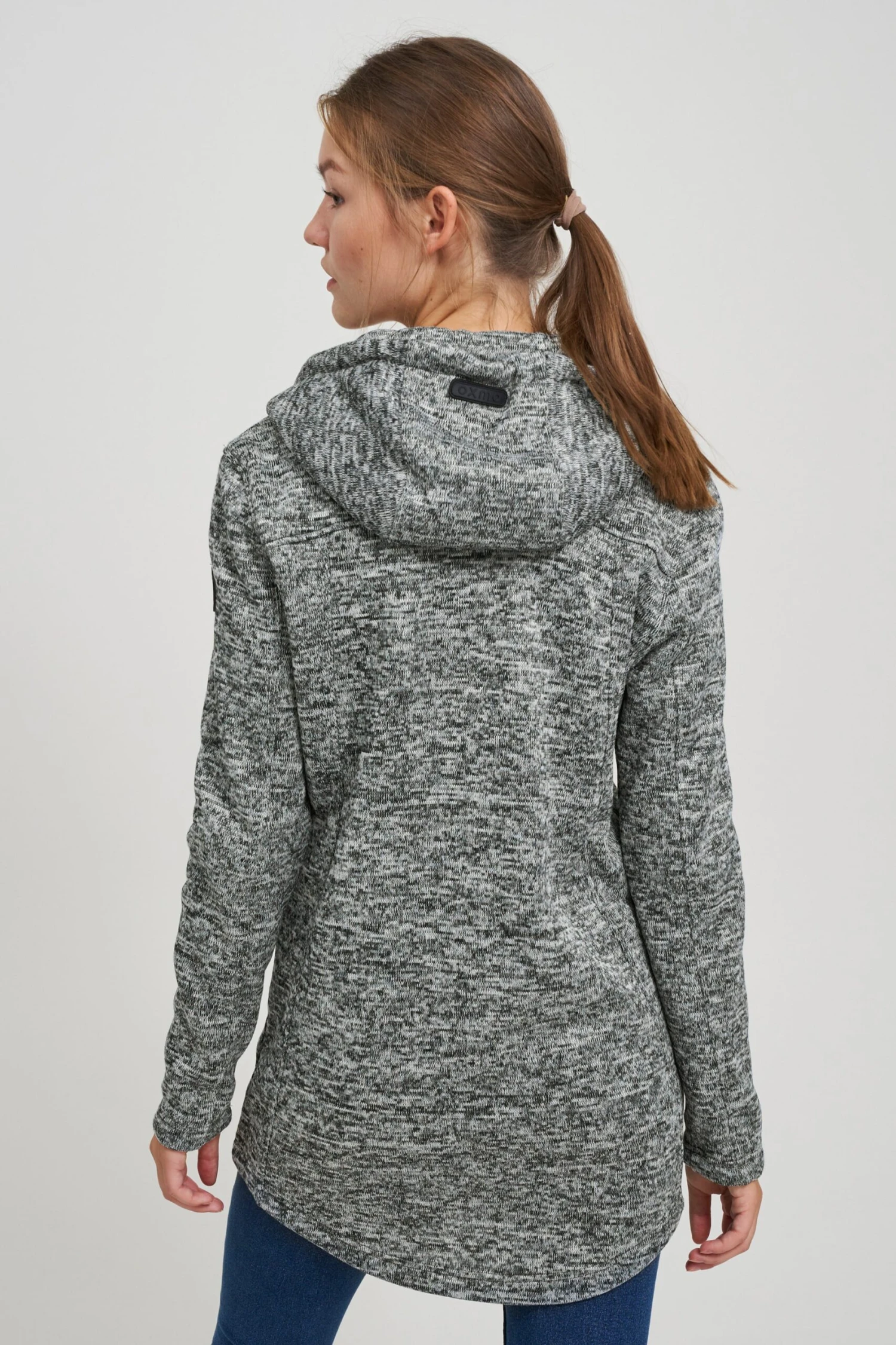 OXMO Outdoorjacken Fleecejacke Kaira Frauen Dunkelgrau 4 OXMO Outdoorjacken Fleecejacke Kaira Frauen Dunkelgrau – Bild 4