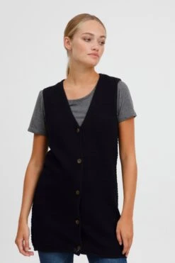 OXMO Westen Weste OXHEIDI Frauen Schwarz -OXMO Verkaufs-Shop 8c6be72e4cc85b66b35f7ace74619df4