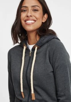 OXMO Sweatjacken Kapuzensweatjacke Matilda Frauen Grau -OXMO Verkaufs-Shop 8cd967616afbf03f52938eab0dc9975d