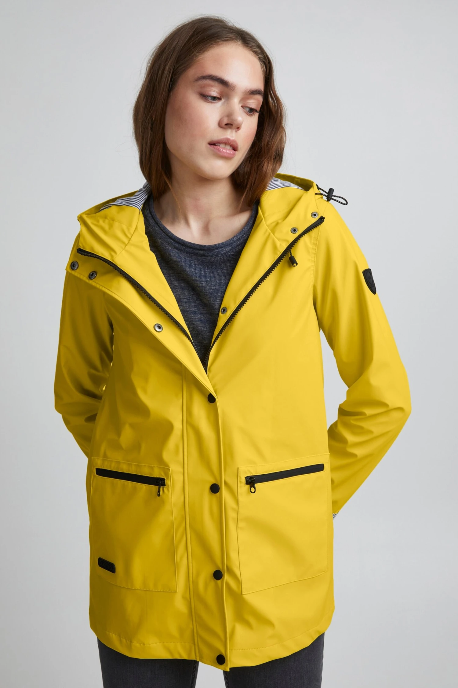OXMO Übergangsjacken Regenjacke BECKY Frauen Gelb 2 OXMO Übergangsjacken Regenjacke BECKY Frauen Gelb – Bild 2