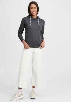 OXMO Hoodies Hoodie Wandy Frauen Grau / Dunkelgrau -OXMO Verkaufs-Shop 8fde3acad94d7a69a56f9d68035d0635