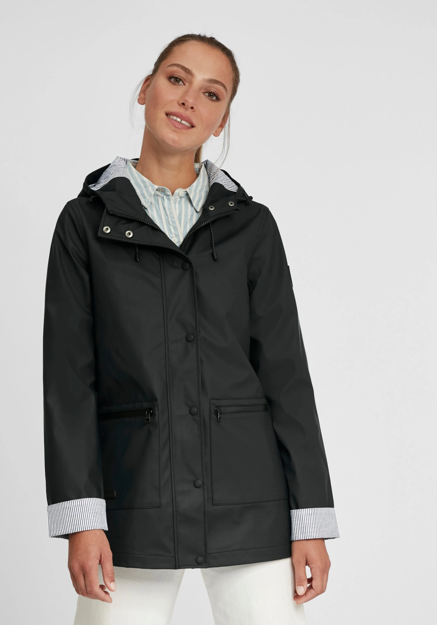 OXMO Übergangsjacken Regenjacke Becky Frauen Schwarz 2 OXMO Übergangsjacken Regenjacke Becky Frauen Schwarz – Bild 2