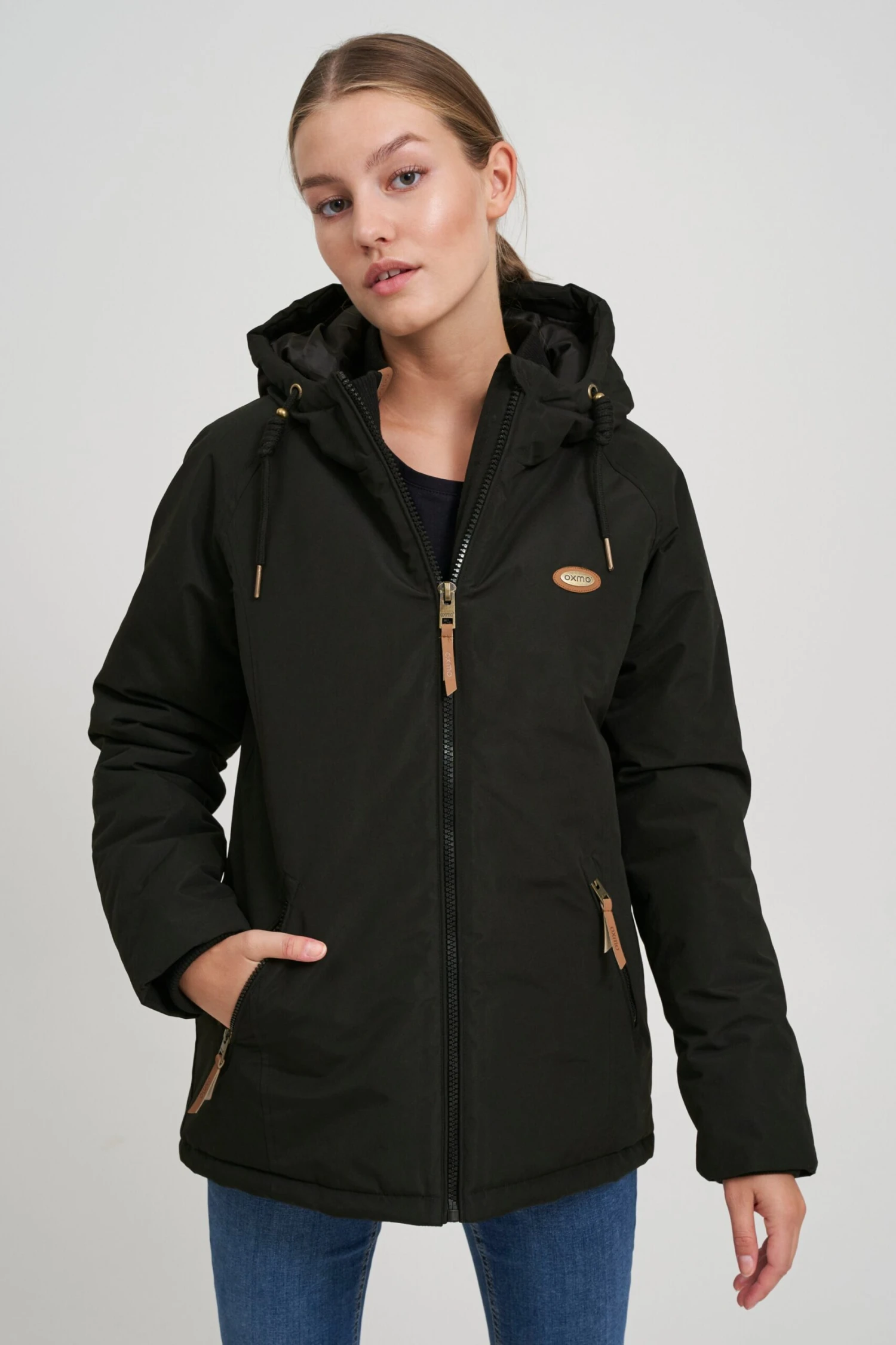 OXMO Winterjacken Winterjacke Tekla Frauen Schwarz 2 OXMO Winterjacken Winterjacke Tekla Frauen Schwarz – Bild 2