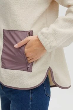 OXMO Übergangsjacken Fleecejacke Oxpiper Frauen Beige -OXMO Verkaufs-Shop 91f8649acbaa3fbda8e64131ae475afa