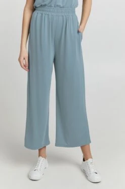 OXMO Stoffhosen Wide Leg Stoffhose OXBryndis Frauen Blau 7 OXMO Stoffhosen Wide Leg Stoffhose OXBryndis Frauen Blau -OXMO Verkaufs-Shop 925f8e5210a34cdafdd0286ae367acf7