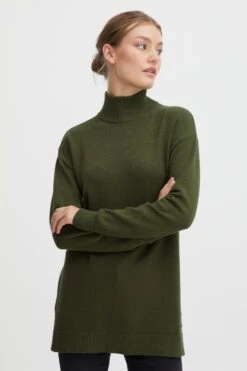 OXMO Pullover Strickpullover Ratina Frauen Dunkelgrün -OXMO Verkaufs-Shop 926259b01e26807055f97c465157d703