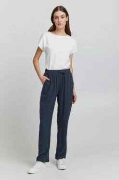 OXMO Stoffhosen Loosefit Stoffhose Elida Frauen Blaumeliert -OXMO Verkaufs-Shop 94623d36f9b562453c354c81817912c8