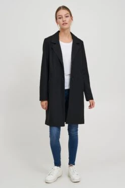 OXMO Übergangsjacken Wollmantel "Neta" Frauen Schwarz -OXMO Verkaufs-Shop 9503b735b5c2dc683c03b8c7372a896d