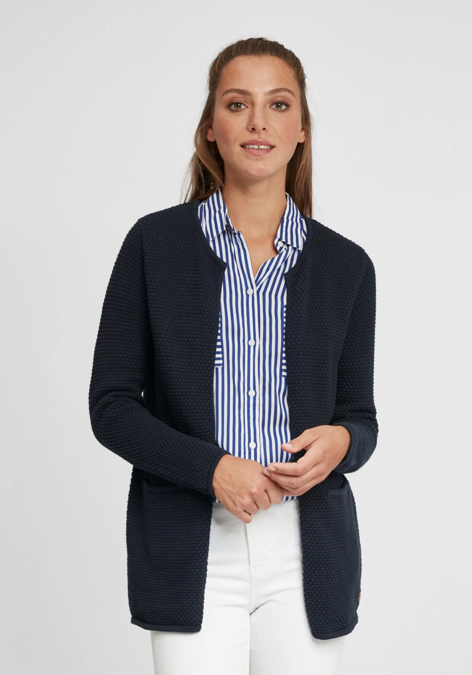 OXMO Strickjacken Strickjacke Hilda Frauen Schwarz 2 OXMO Strickjacken Strickjacke Hilda Frauen Schwarz – Bild 2