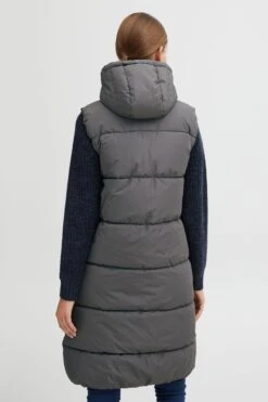 OXMO Westen Longweste Solice Frauen Grau -OXMO Verkaufs-Shop 997a3060a13ff37323fb490e796cec78