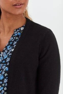 OXMO Strickjacken Strickjacke NENA Frauen Schwarz -OXMO Verkaufs-Shop 9a5d33a423da6c6b03344ba592a3fe06