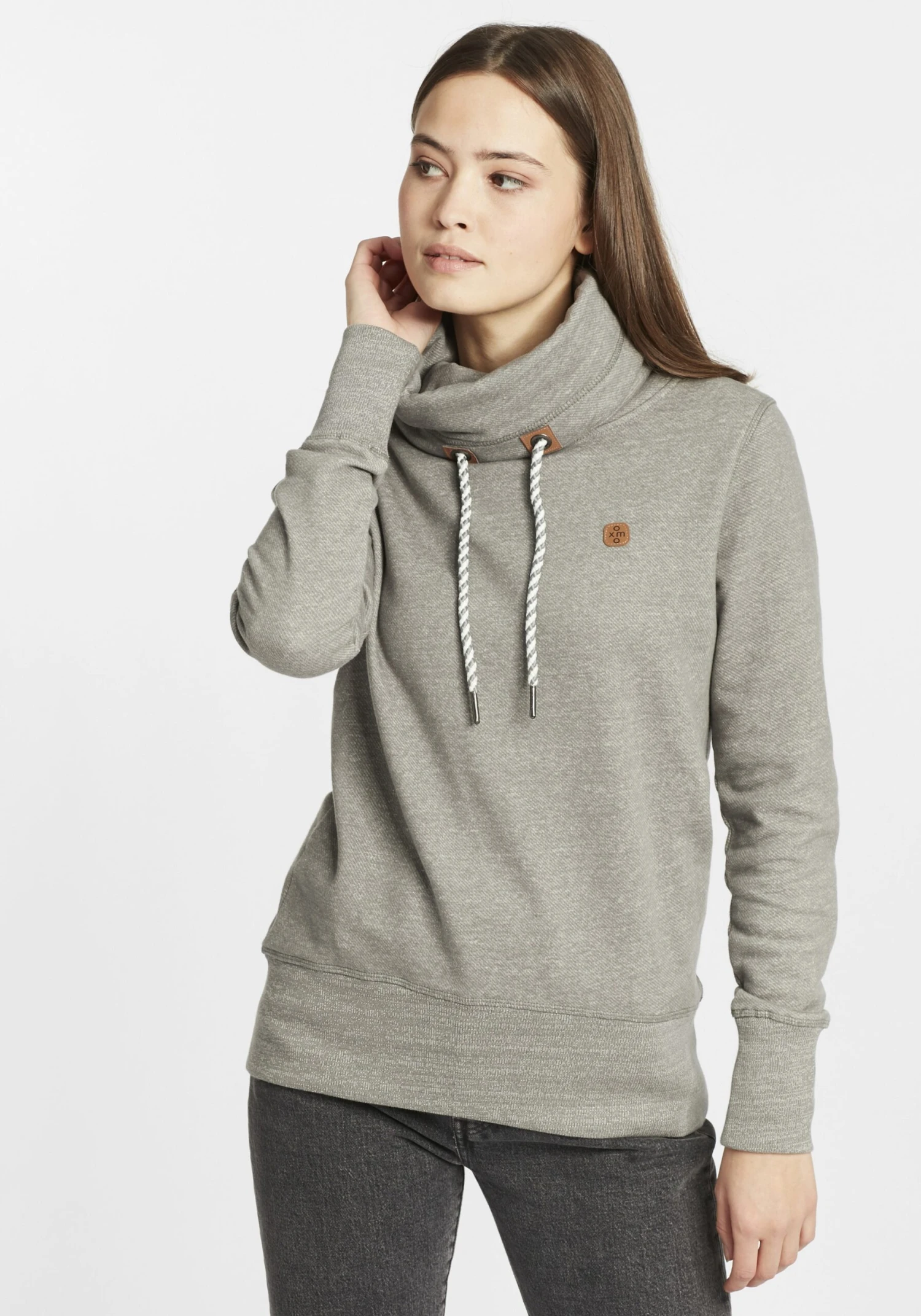 OXMO Sweatshirts Hoodie Cecilia Frauen Grau 2 OXMO Sweatshirts Hoodie Cecilia Frauen Grau – Bild 2