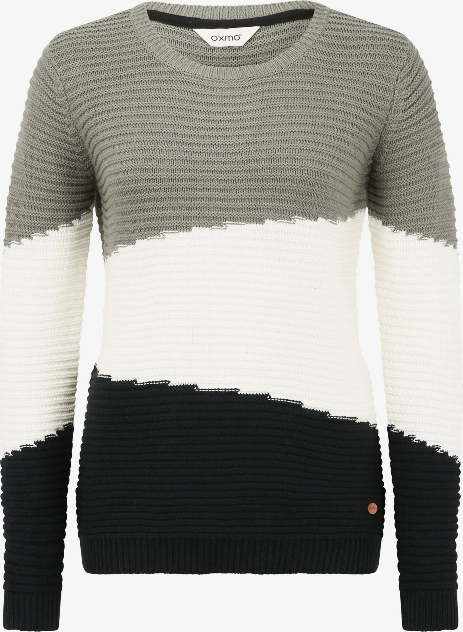 OXMO Feinstrickpullover Pullover Olma Frauen Grau 1 OXMO Feinstrickpullover Pullover Olma Frauen Grau
