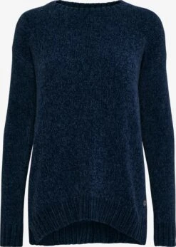 OXMO Feinstrickpullover Pullover Elvina Frauen Dunkelblau