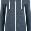 OXMO Sweatjacken Kapuzensweatjacke Olinda Frauen Blau