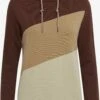 OXMO Pullover Hoodie Agda Frauen Braun