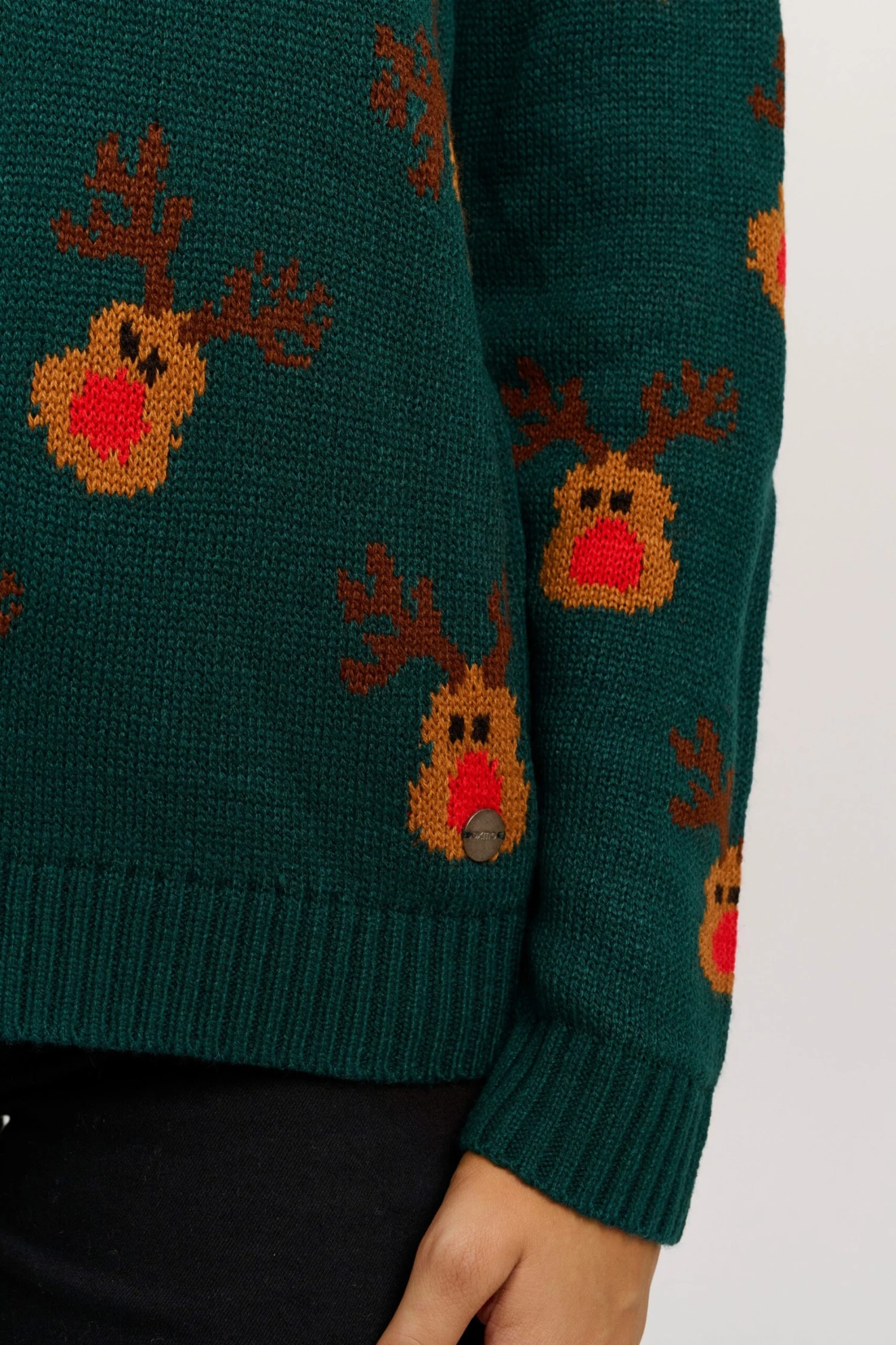 OXMO Pullover Strickpullover Christel Frauen Grün 6 OXMO Pullover Strickpullover Christel Frauen Grün – Bild 6