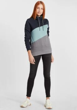 OXMO Pullover Hoodie Agda Frauen Blau -OXMO Verkaufs-Shop a4be51fcc61a2bb9ed08d815c9619e55
