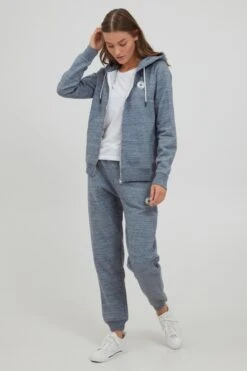 OXMO Sweatjacken Sweatjacke Helna Frauen Rauchblau -OXMO Verkaufs-Shop a6457b37a5616bbd2cf7da7c3351a7b5