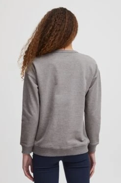 OXMO Sweatshirts Sweatshirt Pullover Coleen Frauen Graumeliert -OXMO Verkaufs-Shop a796701fac0e0ae39187c52afe182765