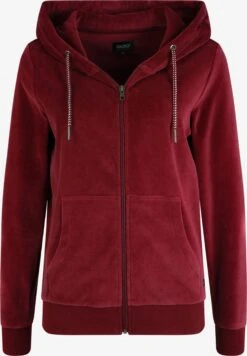 OXMO Sweatjacken Kapuzensweatjacke Nicky Frauen Rot
