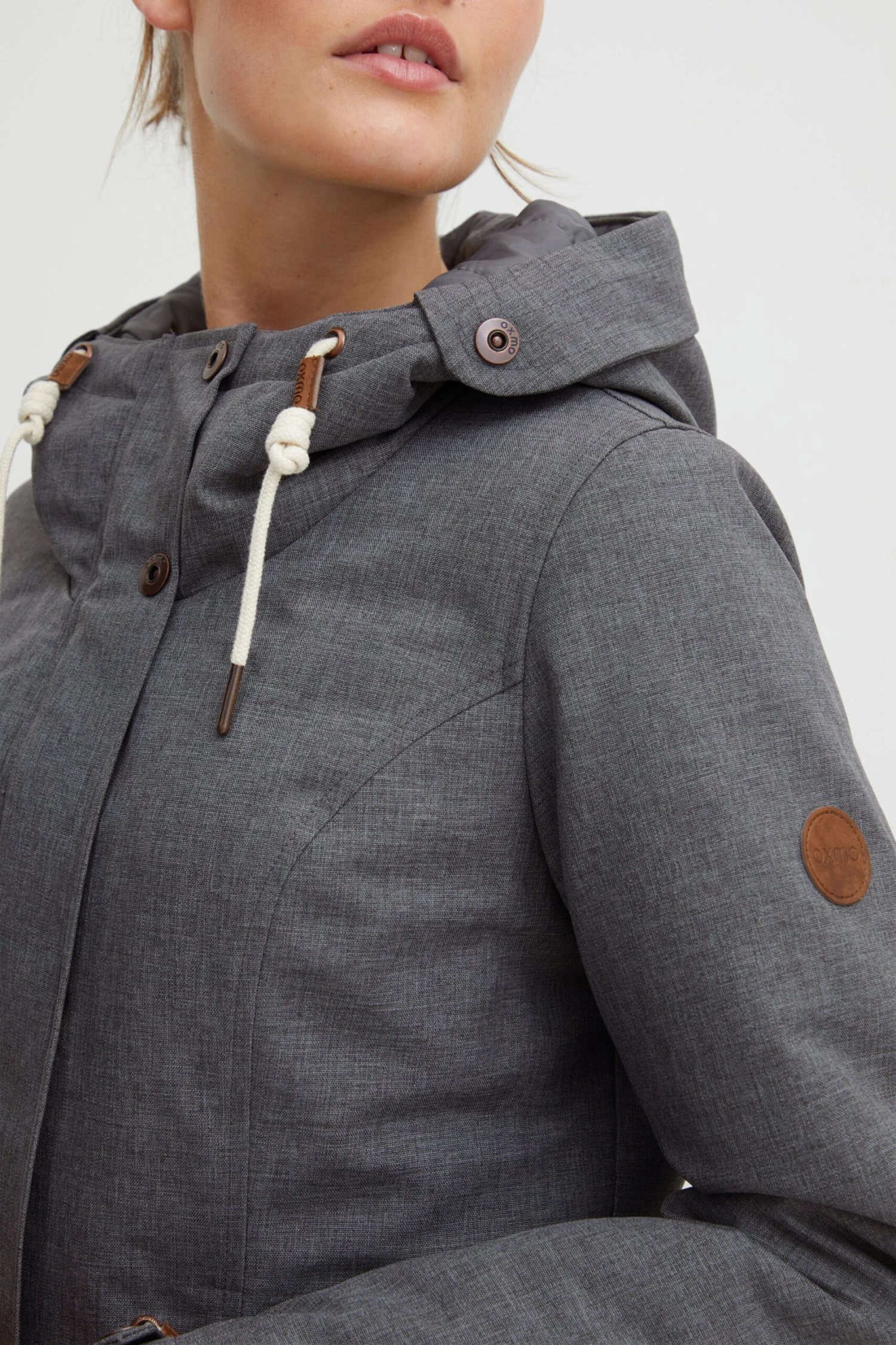 OXMO Jacken Parka Melly Frauen Dunkelgrau 5 OXMO Jacken Parka Melly Frauen Dunkelgrau – Bild 5