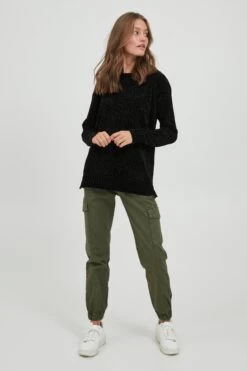 OXMO Feinstrickpullover Pullover Elvina Frauen Schwarz 8 OXMO Feinstrickpullover Pullover Elvina Frauen Schwarz -OXMO Verkaufs-Shop a8f07965e1b28417ae159f7ca62e285d