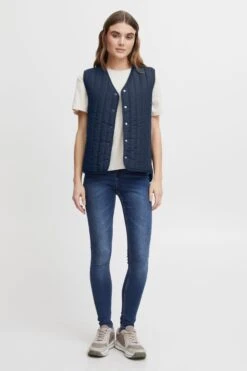 OXMO Westen Steppweste Sadget Frauen Blau -OXMO Verkaufs-Shop ab3fac0fdb1795f1f6c4abb8d0d7ac0e