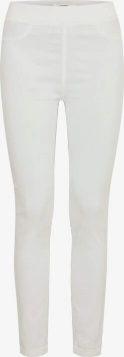 OXMO Hosen Slimfit Leggings Keily Frauen Weiß