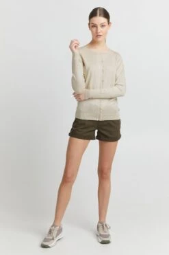 OXMO Strickjacken Strickjacke Hlin Frauen Hellgrau -OXMO Verkaufs-Shop ad298261de6f43d08f62f9c0ed0b14ff