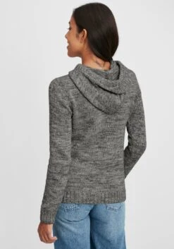 OXMO Kapuzenpullover Strickpullover Philia Frauen Grau -OXMO Verkaufs-Shop adeebd06727a42382684b6e317d360e0