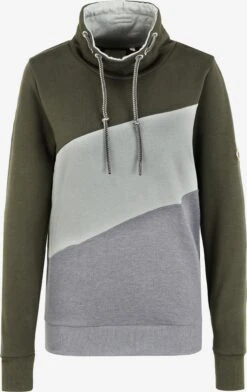 OXMO Pullover Hoodie Agda Frauen Grau / Oliv