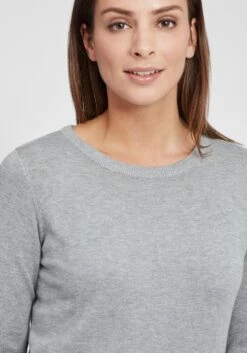 OXMO Basic Pullover Pullover Winova Frauen Grau -OXMO Verkaufs-Shop af1f0ed2a1849c7466c119fab1cdb70e