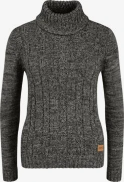 OXMO Rollkragenpullover Pullover Philipa Frauen Anthrazit