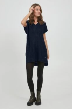 OXMO Feinstrickpullover Pullover Lene Frauen Navy -OXMO Verkaufs-Shop b1582ba92b370be2bd1243d66ae140c1
