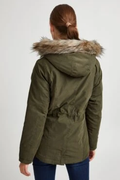 OXMO Winterjacken Winterjacke Lona Frauen Dunkelgrün -OXMO Verkaufs-Shop b29938f1a145930063c32cebee043806