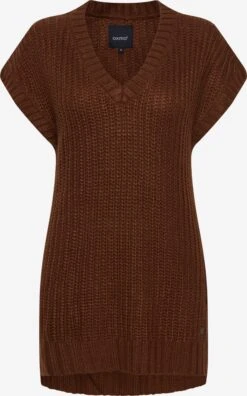 OXMO Feinstrickpullover Pullover Lene Frauen Braun