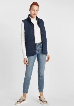 OXMO Westen Steppweste Alita Frauen Blau -OXMO Verkaufs-Shop b64a9c9bdf38665e31bbf47a2743d2ba