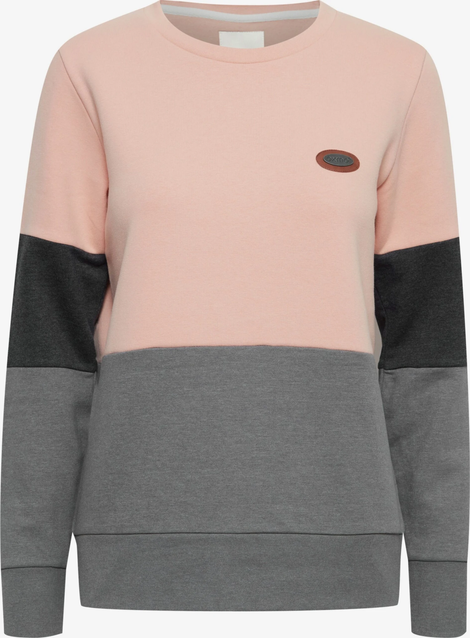 OXMO Sweatshirts Sweatshirt Trine Frauen Dunkelgrau / Graumeliert / Rosa 1 OXMO Sweatshirts Sweatshirt Trine Frauen Dunkelgrau / Graumeliert / Rosa