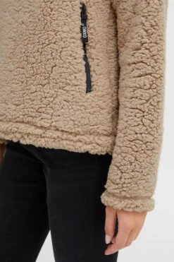 OXMO Pullover Troyer ELINA Frauen Beige -OXMO Verkaufs-Shop b7fdafd4bbba55e7fb8aeff17d6522a9