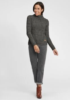 OXMO Rollkragenpullover Pullover Philipa Frauen Anthrazit -OXMO Verkaufs-Shop b95424ff4935258033b2b4c4e2954b90