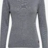 OXMO Pullover Strickpullover Edda Frauen Graumeliert