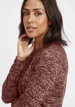 OXMO Feinstrickpullover Strickpullover Daniela Frauen Braun -OXMO Verkaufs-Shop bb8ae7f174eb61de749dcbe28698f1de
