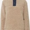 OXMO Pullover Troyer ELINA Frauen Beige